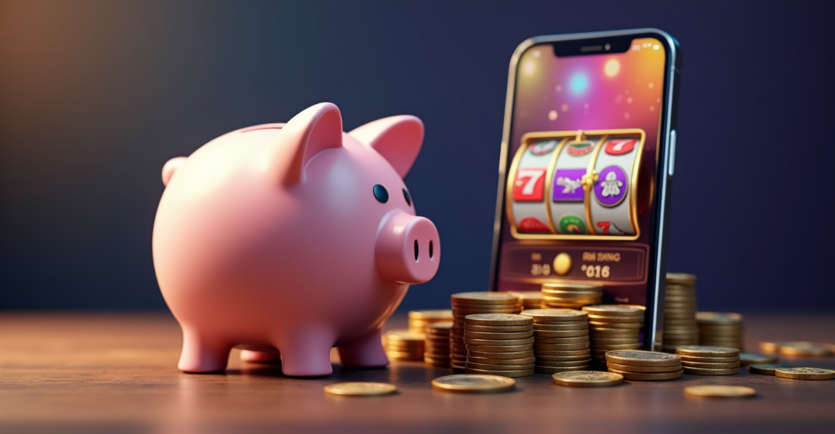 Manajemen modal slot online dengan piggy bank dan smartphone